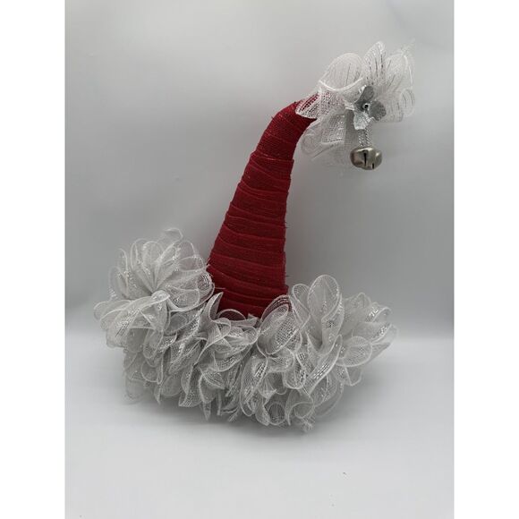 Santa Hat Wreath Handmade Christmas - Picture 1 of 3